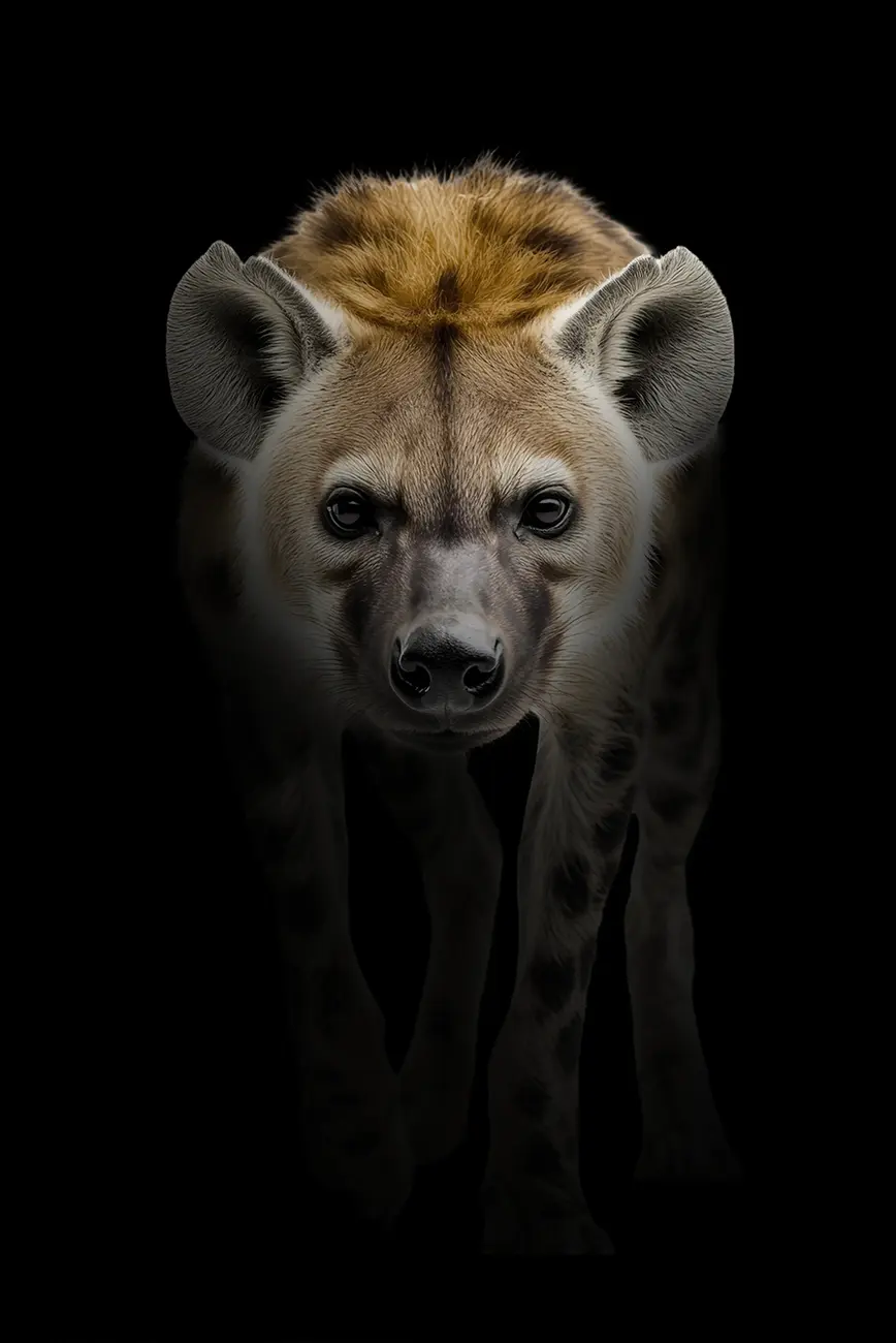 Fine-art portrait of Spotted hyena