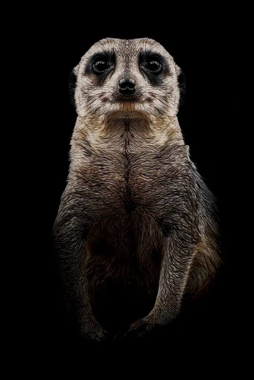 Fine-art portrait of Meerkat